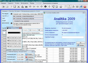 Analitika 2009 - Бесплатное ПО для автоматизации учета в торговой организации - Изображение #1, Объявление #390286