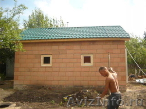 Построим дачные дома и бани из блоков.Копка под фундамент,бетонирование.Монтаж з - Изображение #2, Объявление #523443