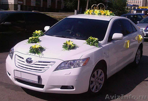 Свадебный картеж Toyota Camry с водителем в Самаре - от 900р/ч - Изображение #1, Объявление #830413
